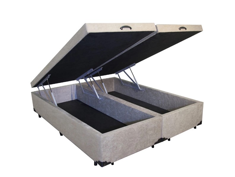 Cama Box Baú Queen 158 Bello Box - Suede ...
