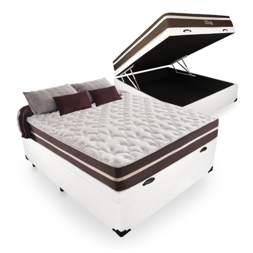 Cama Box Baú Viúva 128 Tecido Sintético B...