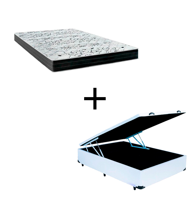 Cama Box Baú Casal 138 Tecido Sintético B...