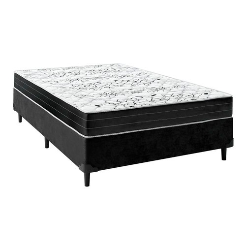 Cama Box Casal com Colchão de Espuma Semi...
