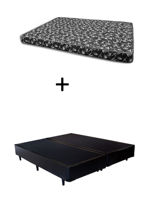 Cama Box King 193 Bipartido Bello Box - T...