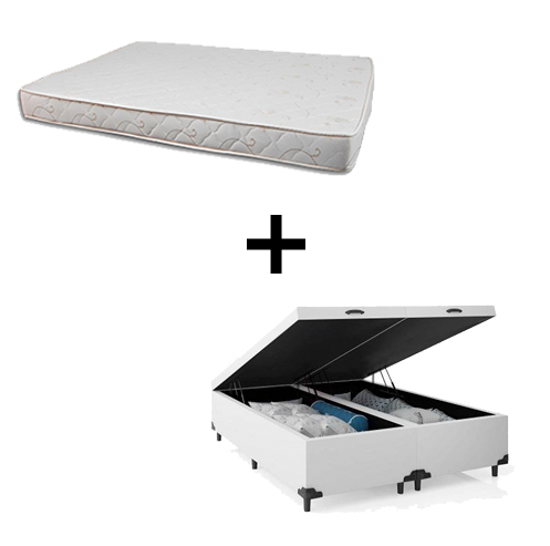 Cama Box Baú Queen 158 Tecido Sintético B...