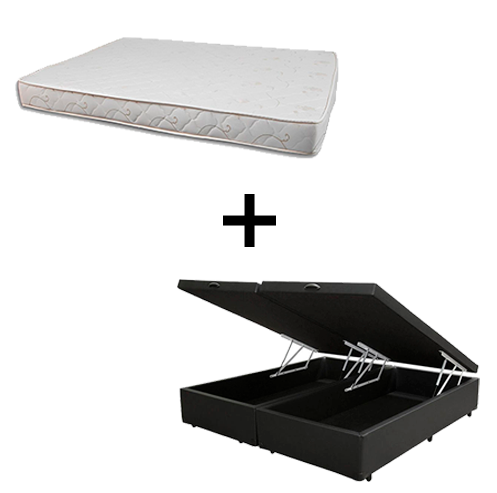 Cama Box Baú Casal 138 Bipartido Tecido S...