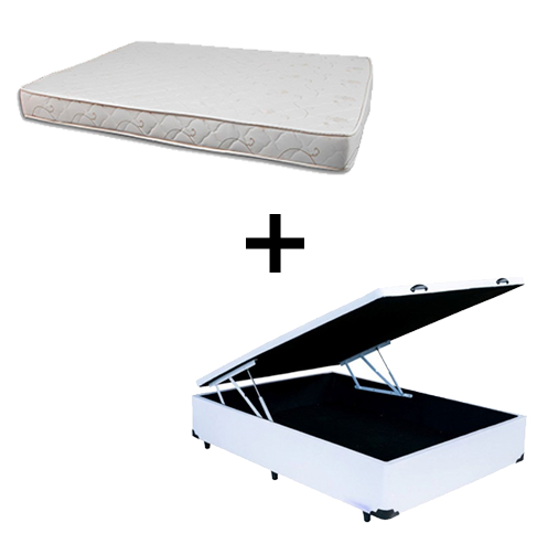 Cama Box Baú Casal 138 Tecido Sintético B...