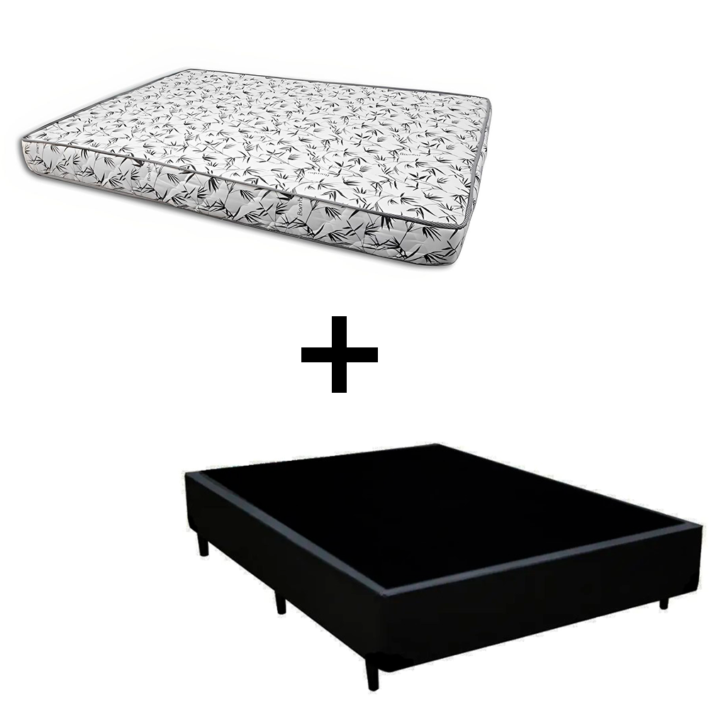 Cama Box Viúva 128 - Tecido Sintético Pre...