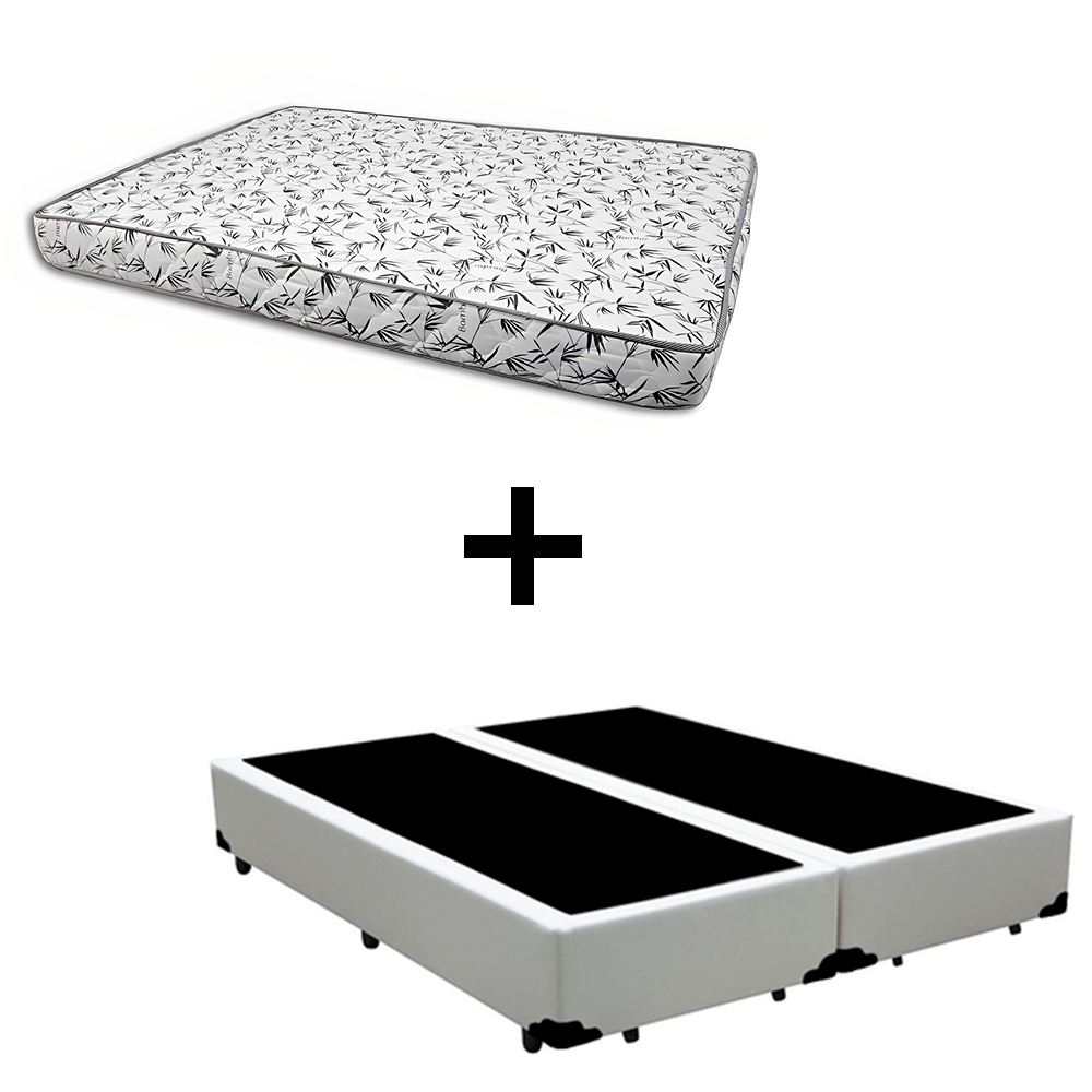 Cama Box Casal 138 Bipartido - Tecido Sin...