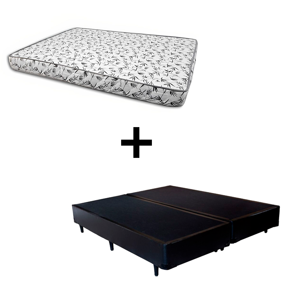 Cama Box Casal 138 Bipartido - Tecido Sin...