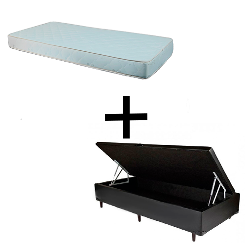 Cama Box Baú Solteiro 88 - Tecido Sintéti...