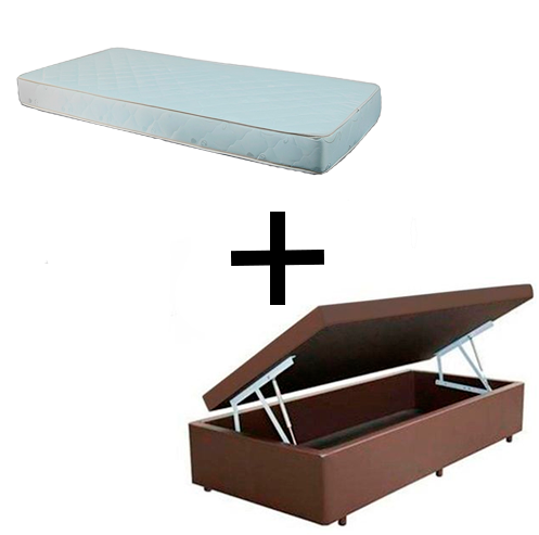 Cama Box Baú Solteiro 88 - Tecido Sintéti...