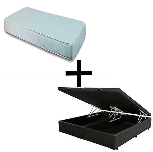 Cama Box Baú Casal 138 Bipartido - Tecido...