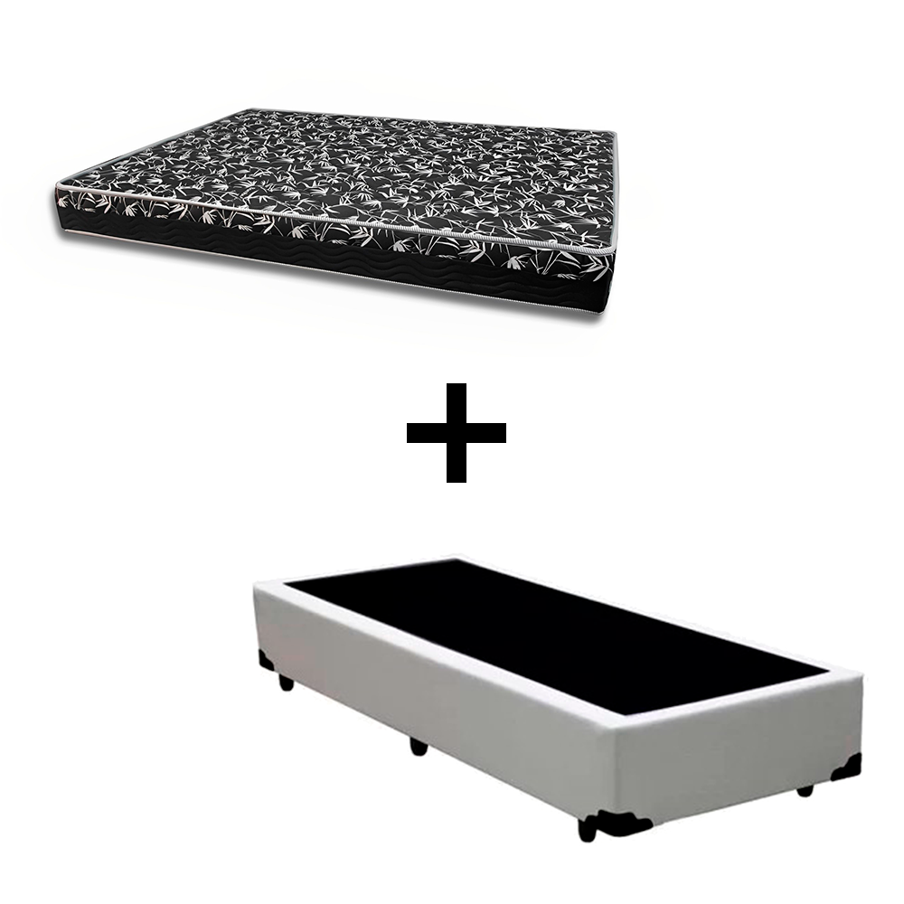 Cama Box Solteiro 88 Tecido Sintético Bra...