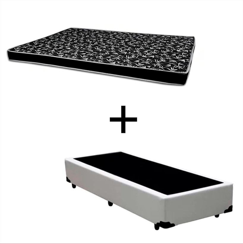 Cama Box Solteiro 88 Tecido Sintético Bra...