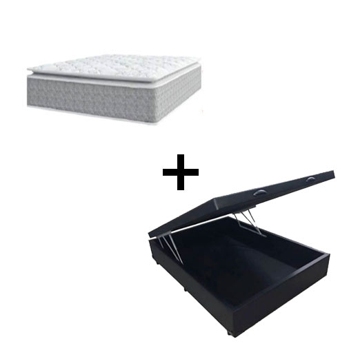 Cama Box Baú Viúva 128 Tecido Sintético P...