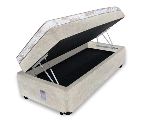 Cama Box Baú Solteiro 88 Conjugado de Mol...